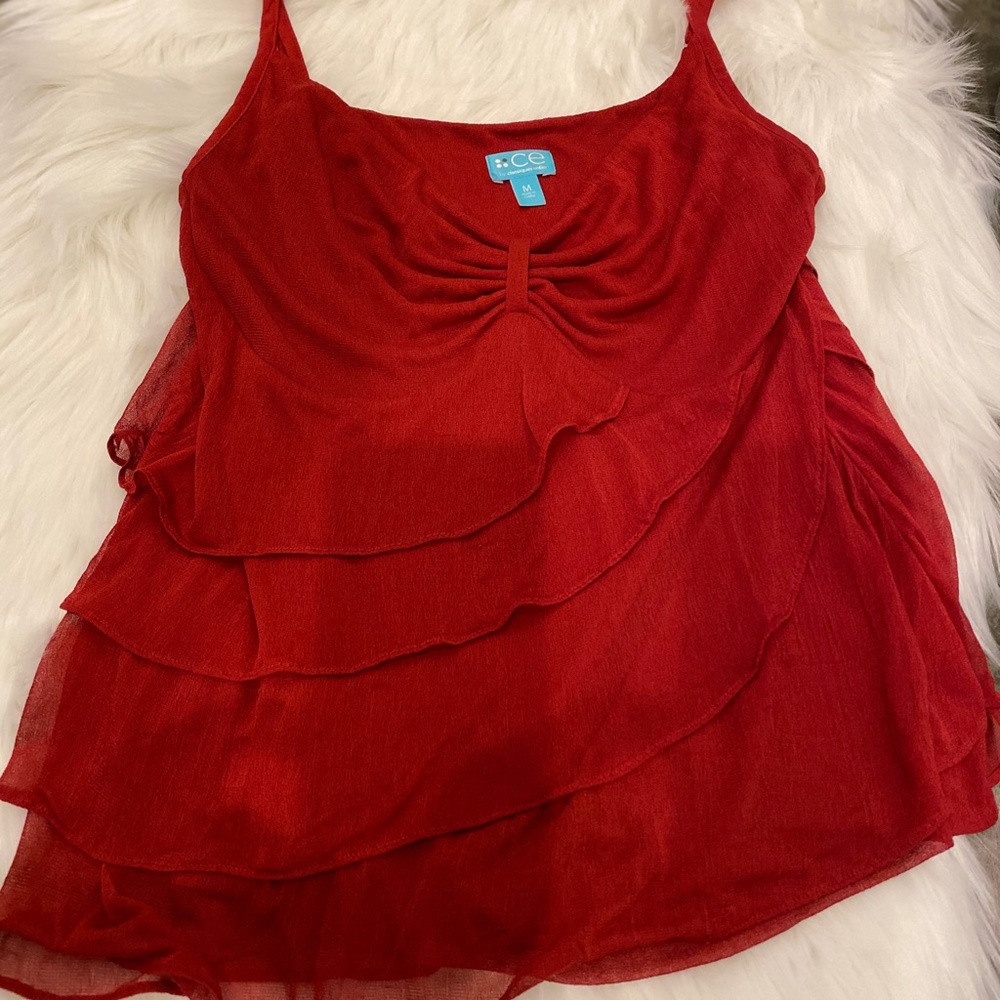 Classique Entier Silk layered tank top